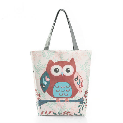 Owl Printed Design Tote Bag For Daily Use